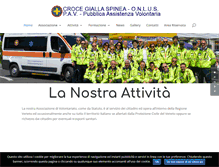 Tablet Screenshot of crocegiallaspinea.it